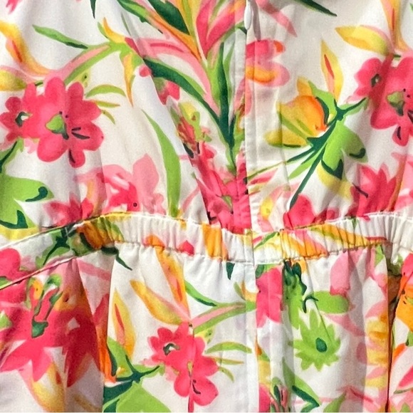 J Crew size 8 White Floral Spaghetti Strap Dress - Picture 9 of 10